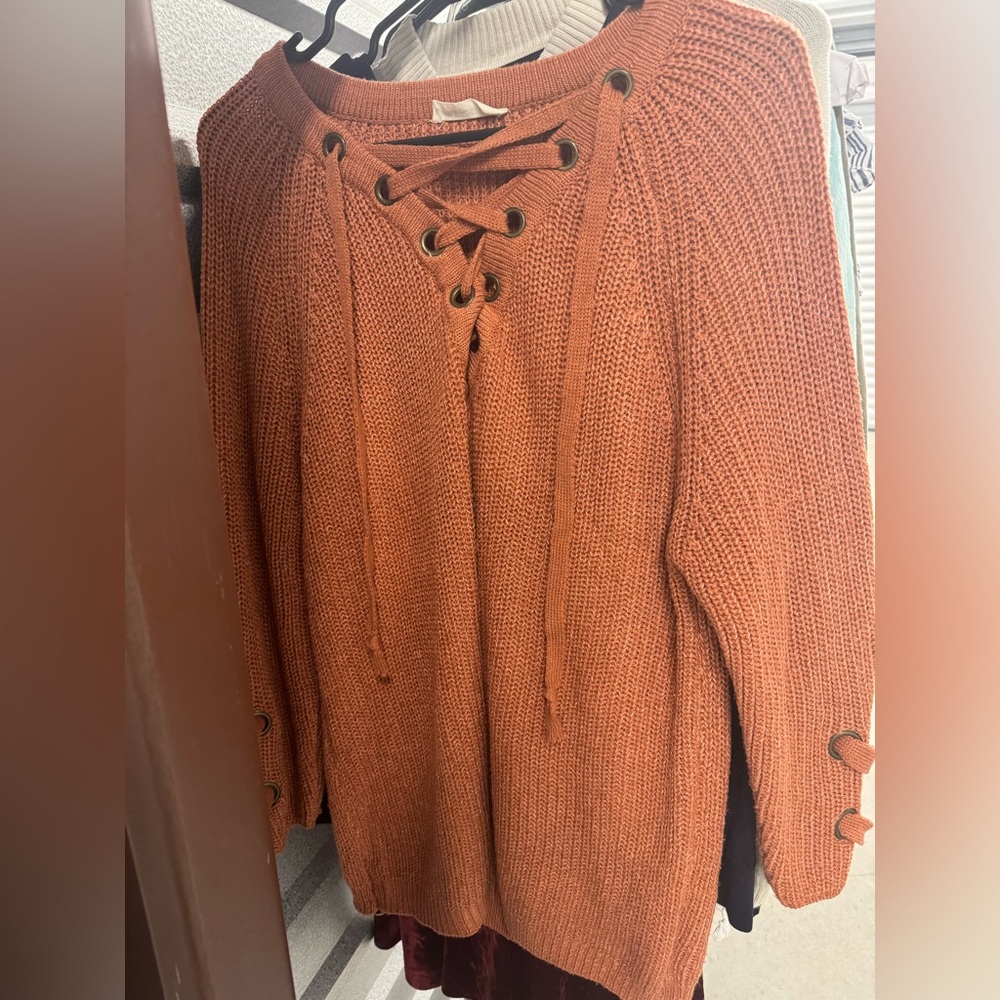 Orange Sweater